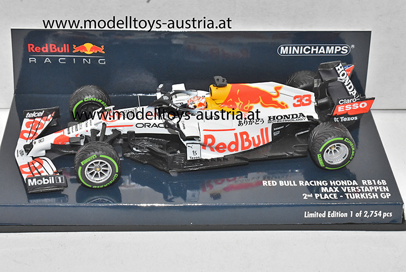 Red Bull Racing RB16B Honda 2021 Max VERSTAPPEN Weltmeister Türkei GP 1:43 Minichamps