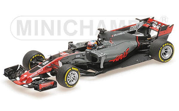 Haas F1 VF-17 Ferrari 2017 Romain GROSJEAN Spanien GP 1:43 Minichamps
