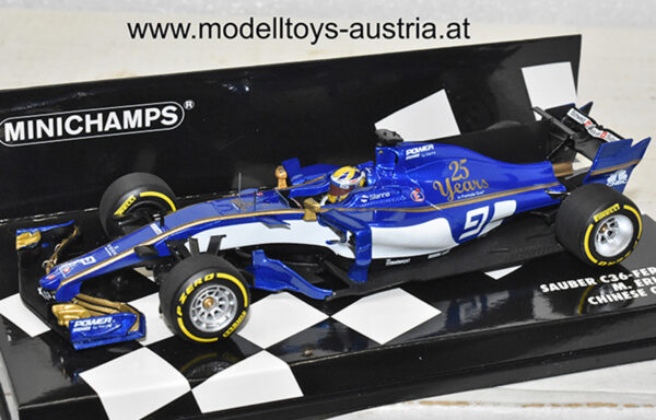 Sauber C36 Ferrari 2017 Marcus ERICSSON China GP 1:43 Minichamps