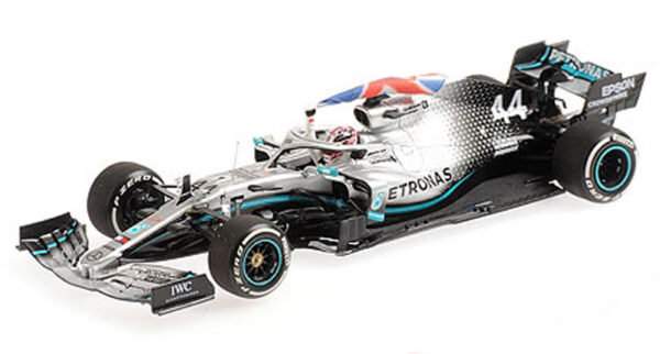 Mercedes AMG Petronas F1 W10 EQ Power+ 2019 Lewis HAMILTON Weltmeister Sieger England GP 1:43 Minichamps