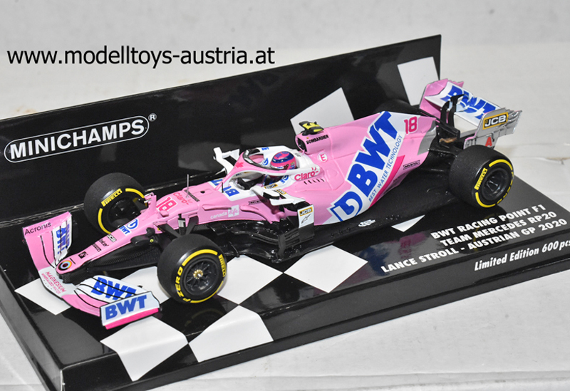 Racing Point RP20 Mercedes Sport Pesa BWT 2020 Lance STROLL Österreich GP 1:43 Force India Minichamps