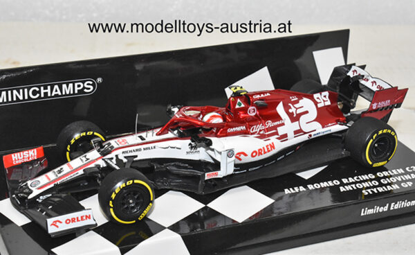 Alfa Romeo Racing C39 Ferrari 2020 Antonio GIOVINAZZI Steiermark GP 1:43 Minichamps