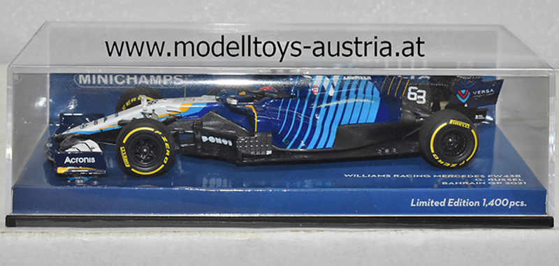 Williams FW43B Mercedes 2021 George RUSSELL Bahrain GP 1:43
