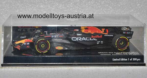 Red Bull Racing RB19 Honda 2023 Max VERSTAPPEN Weltmeister Sieger Australien GP 1:43