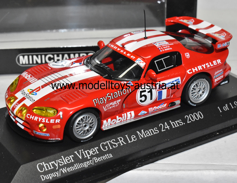 Chrysler Viper GTS-R 2000 Le Mans WENDLINGER DUPUY BERETTA 1:43