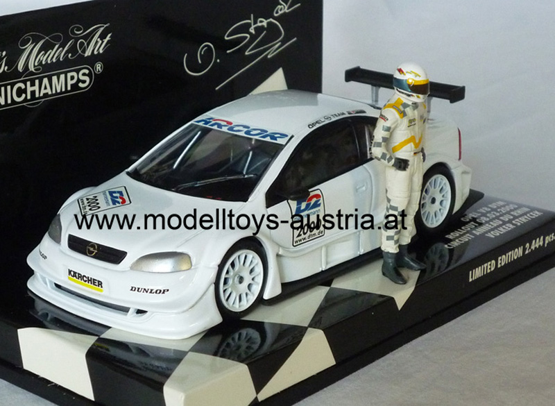 Opel V8 DTM 2000 Roll Out Circuit Anneau du Rhin Volker STRYCEK 1:43