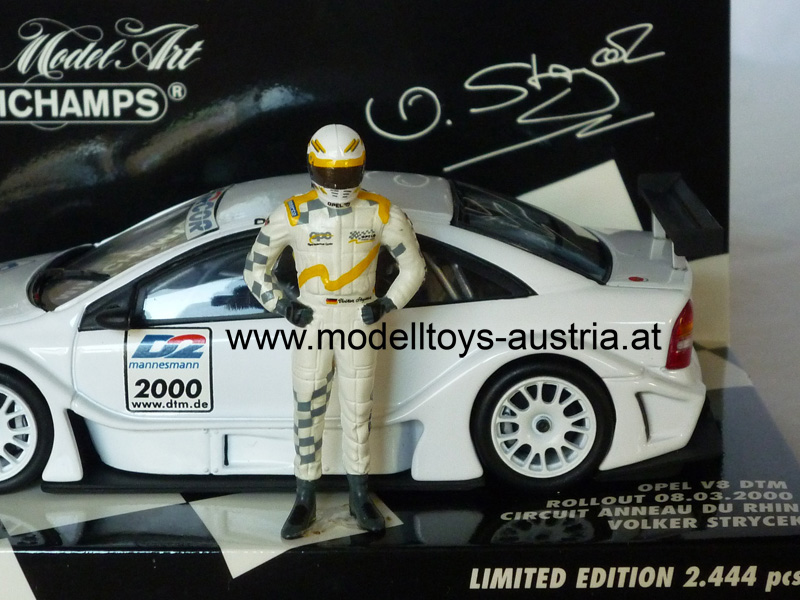 Opel V8 DTM 2000 Roll Out Circuit Anneau du Rhin Volker STRYCEK 1:43