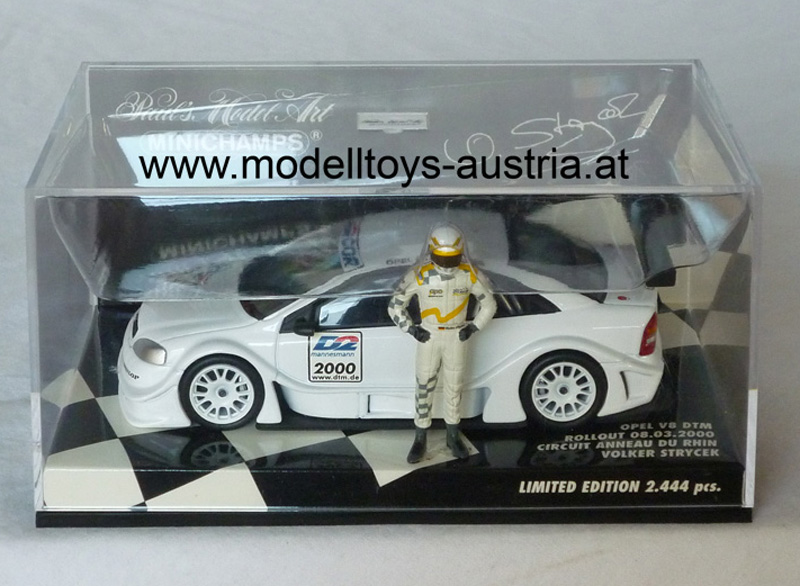 Opel V8 DTM 2000 Roll Out Circuit Anneau du Rhin Volker STRYCEK 1:43