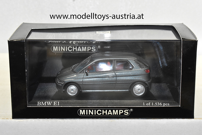 BMW E1 1993 Elektro Auto grau metallik 1:43