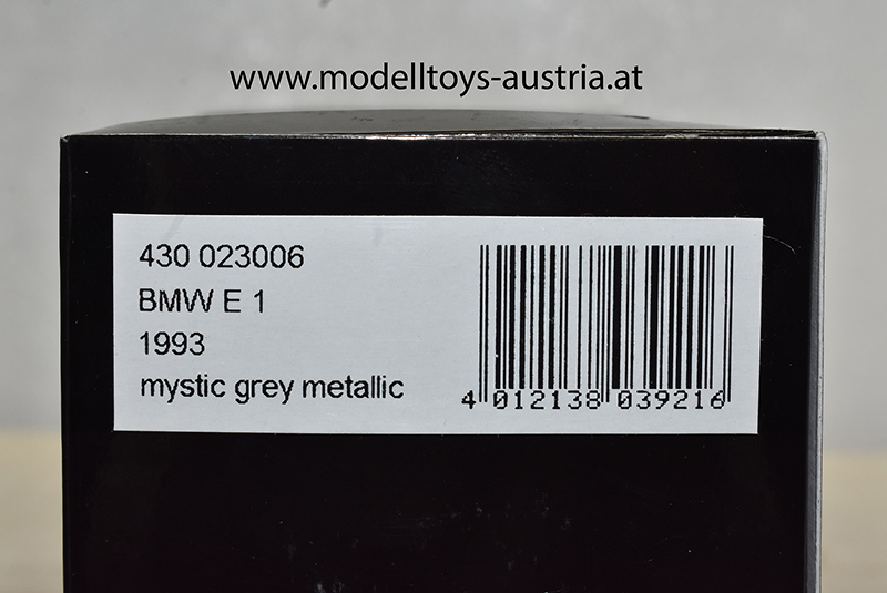 BMW E1 1993 Elektro Auto grau metallik 1:43
