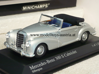 Mercedes Benz W188 Cabrio 300 S 1951 - 1955 silber metallik 1:43