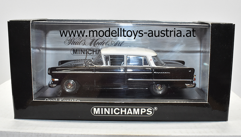 Opel Kapitän 1959 - 1963 schwarz / weiss 1:43