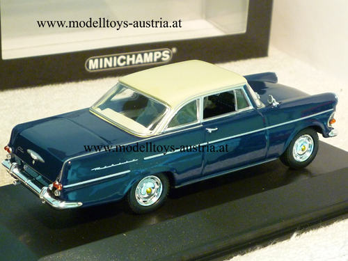 Opel Rekord P2 Coupe 1960 blau / grau 1:43