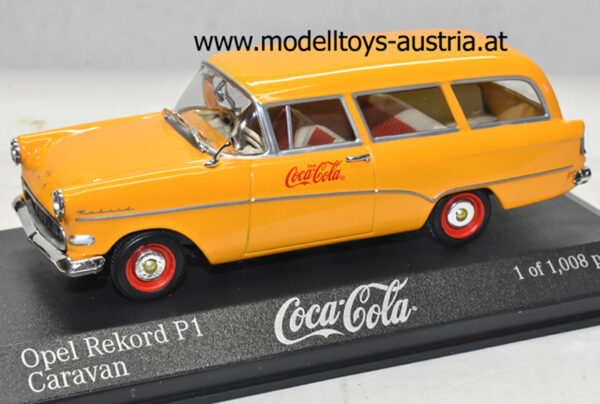 Opel Rekord P1 Caravan Kombi 2-türig 1958-1960 COCA COLA 1:43