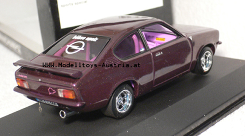 Opel Kadett C Coupe GT/E SPORT SPECIAL purple metallik 1:43