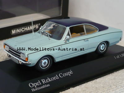 Opel Rekord C Coupe 1966 blau / blau 1:43