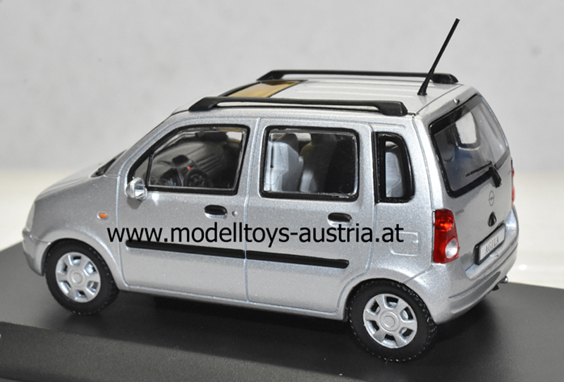 Opel Agila 2000 silber metallik 1:43