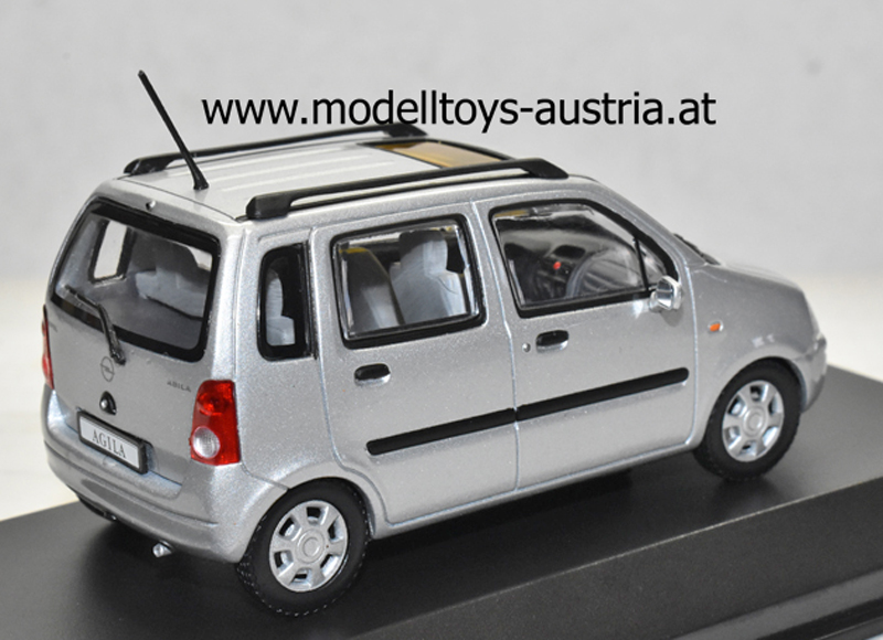 Opel Agila 2000 silber metallik 1:43