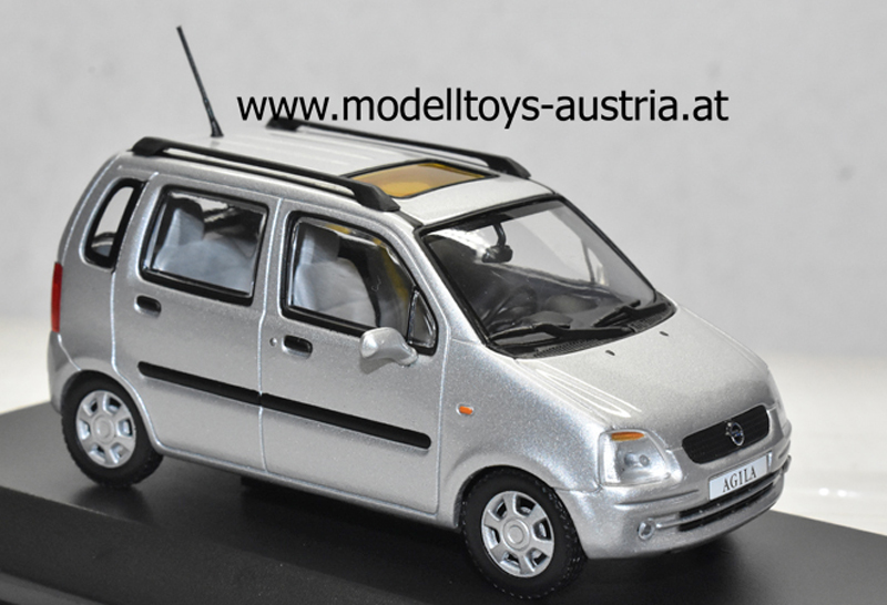 Opel Agila 2000 silber metallik 1:43