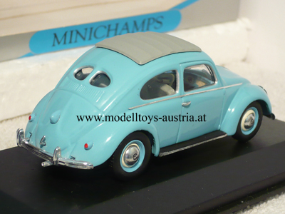 VW Käfer 1200 1949 - 1953 BREZELKÄFER hellblau 1:43