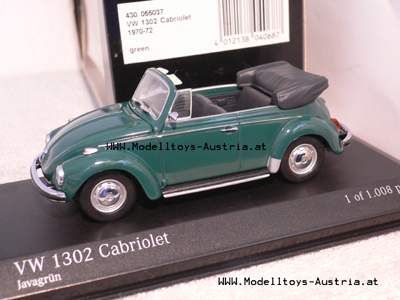 VW Käfer 1302 Cabrio 1970-1972 grün 1:43