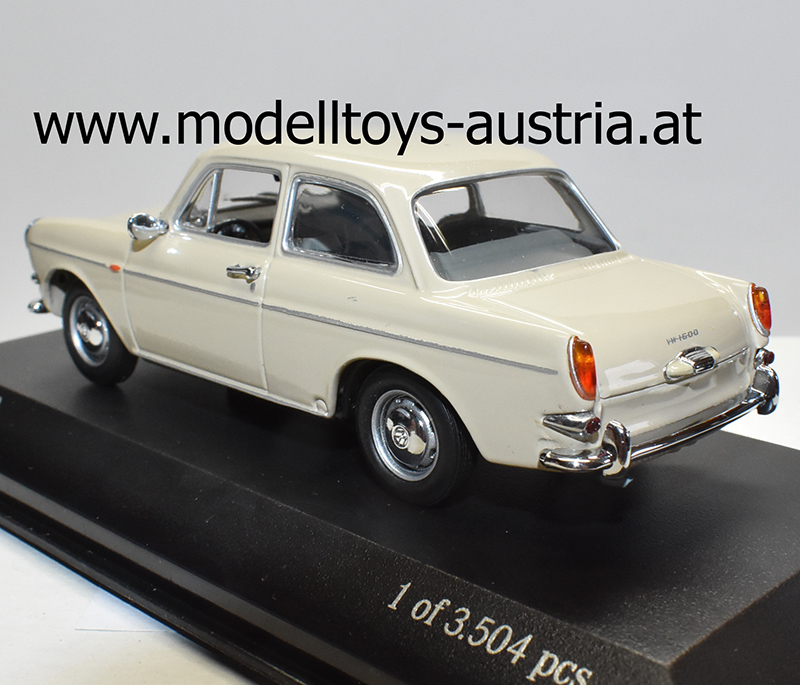 VW 1600 Typ 3 Stufenheck 1966 cremebeige 1:43
