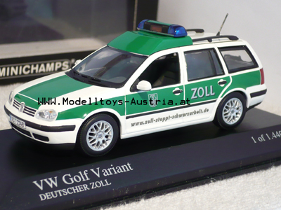 VW Golf IV Variant Kombi 2004 DEUTSCHER ZOLL 1:43