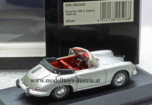 Porsche 356 C Cabrio 1963-65 silber 1:43