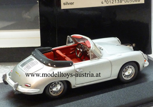Porsche 356 C Cabrio 1963-65 silber 1:43