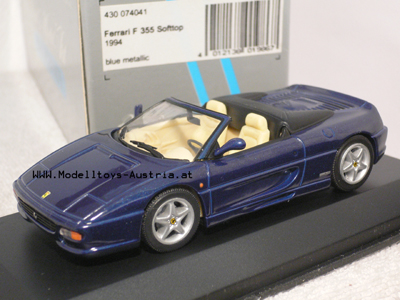Ferrari 355 Cabrio 1994 blau metallik 1:43