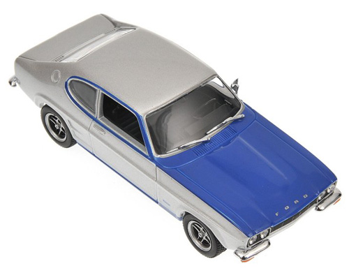 Ford Capri I RS 2600 1972 - 1973 silber / blau 1:43