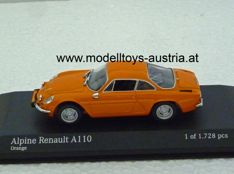 Renault Alpine A110 A 110 1963 - 1967 orange 1:43