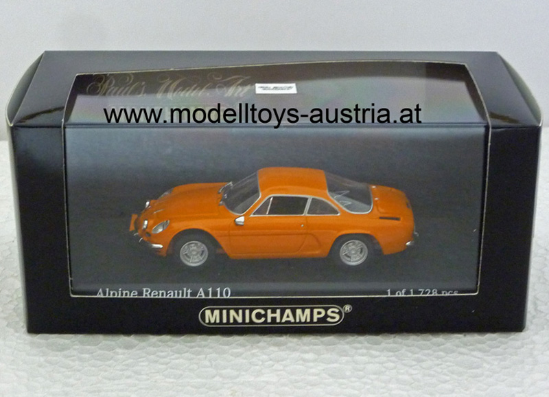 Renault Alpine A110 A 110 1963 - 1967 orange 1:43