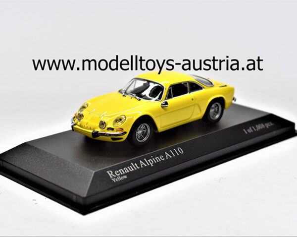 Renault Alpine A110 A 110 1971 gelb 1:43