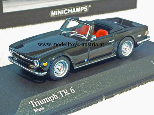 Triumph TR6 Cabrio 1968 - 1976 schwarz 1:43
