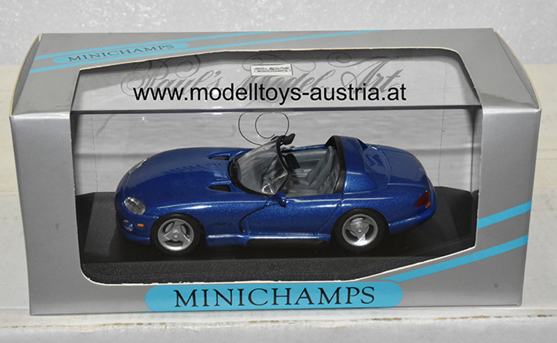 Dodge Viper Cabrio 1993 blau metallik 1:43