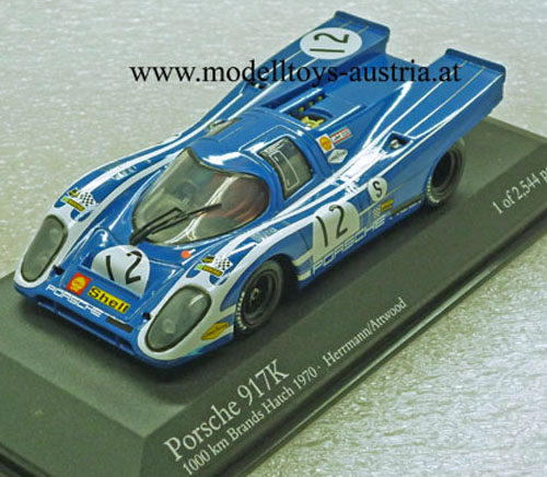 Porsche 917 Kurzheck 1970 Brands Hatch Hans HERRMANN / Richard ATTWOOD 1:43