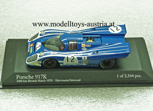 Porsche 917 Kurzheck 1970 Brands Hatch Hans HERRMANN / Richard ATTWOOD 1:43
