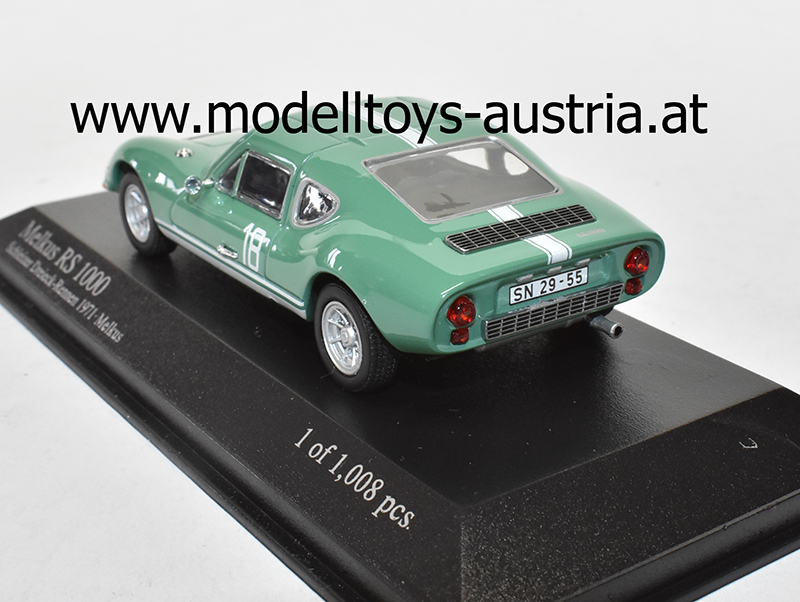 Melkus RS 1000 1971 Schleizer Dreieck Rennen Heinz MELKUS 1:43