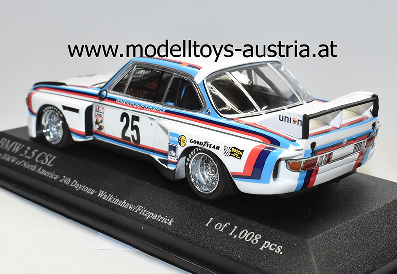 BMW 3.5 CSL 1976 IMSA Daytona Tom WALKINSHAW / John FITZPATRICK 1:43