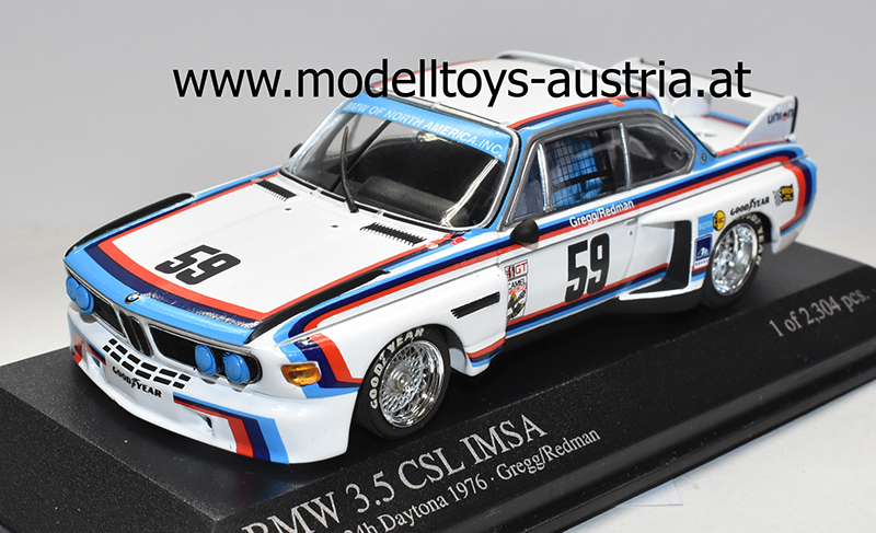 BMW 3.5 CSL 1976 IMSA Daytona Sieger Peter GREGG / Brian REDMAN 1:43