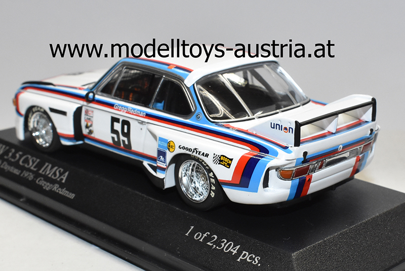 BMW 3.5 CSL 1976 IMSA Daytona Sieger Peter GREGG / Brian REDMAN 1:43