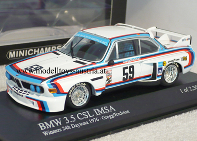 BMW 3.5 CSL 1976 IMSA Daytona Sieger Peter GREGG / Brian REDMAN 1:43