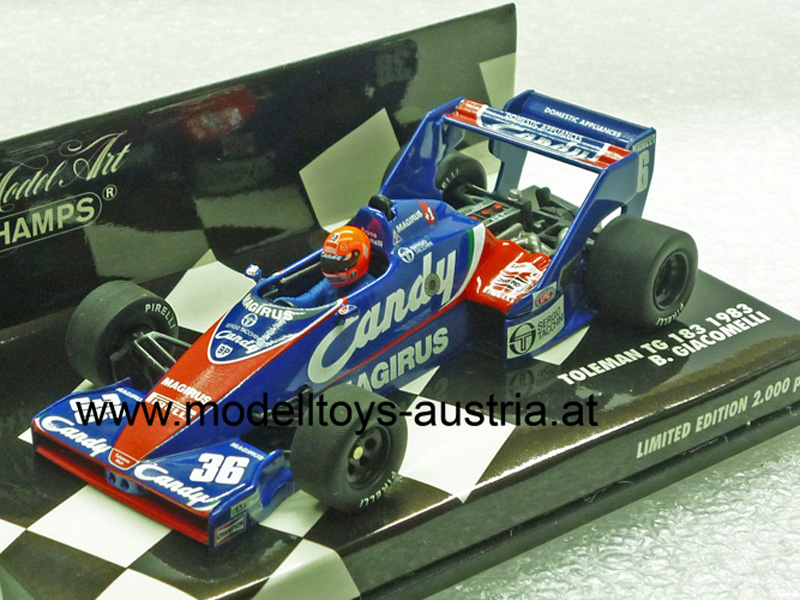 Toleman TG183 Hart 1983 Bruno GIACOMELLI 1:43