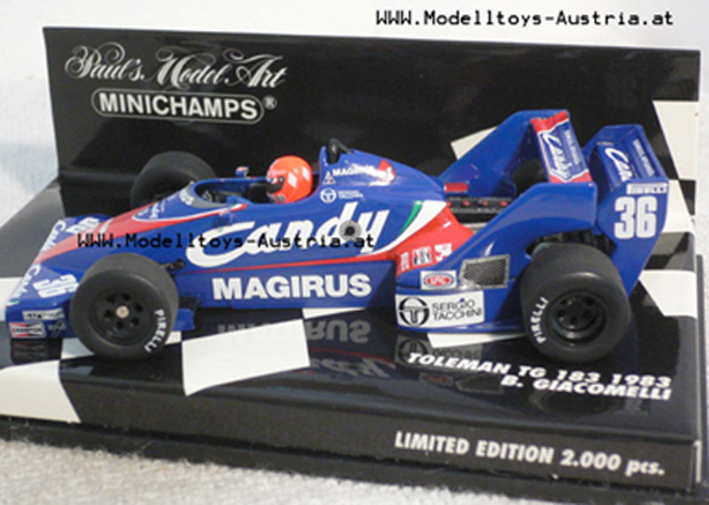 Toleman TG183 Hart 1983 Bruno GIACOMELLI 1:43