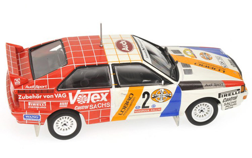 Audi Quattro Rally 1984 Hunsrück Rally Sieger DEMUTH / LUX 1:43