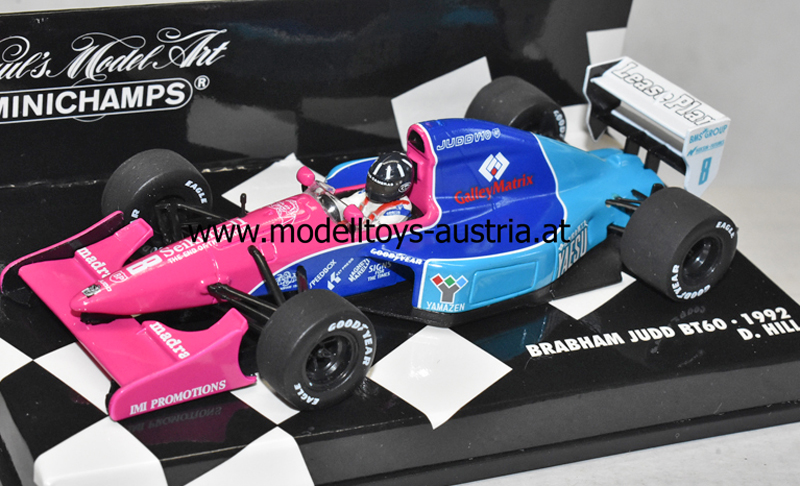 Brabham BT60 Judd 1992 Damon HILL 1:43 Minichamps