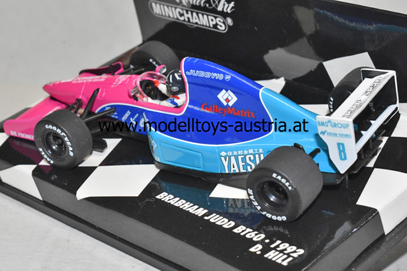Brabham BT60 Judd 1992 Damon HILL 1:43 Minichamps