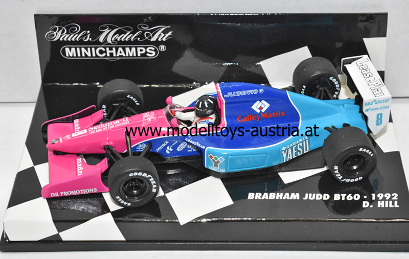 Brabham BT60 Judd 1992 Damon HILL 1:43 Minichamps