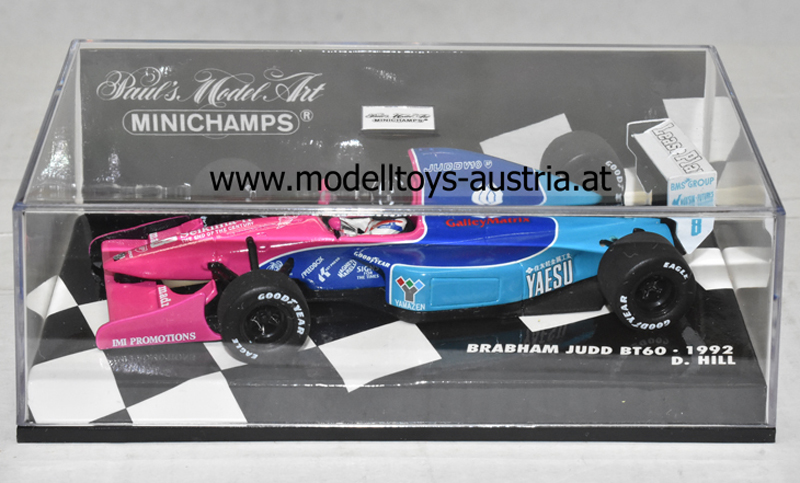 Brabham BT60 Judd 1992 Damon HILL 1:43 Minichamps